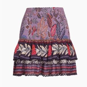 Farm Rio Wild Night Ruffled Miniskirt SZ Small NWT